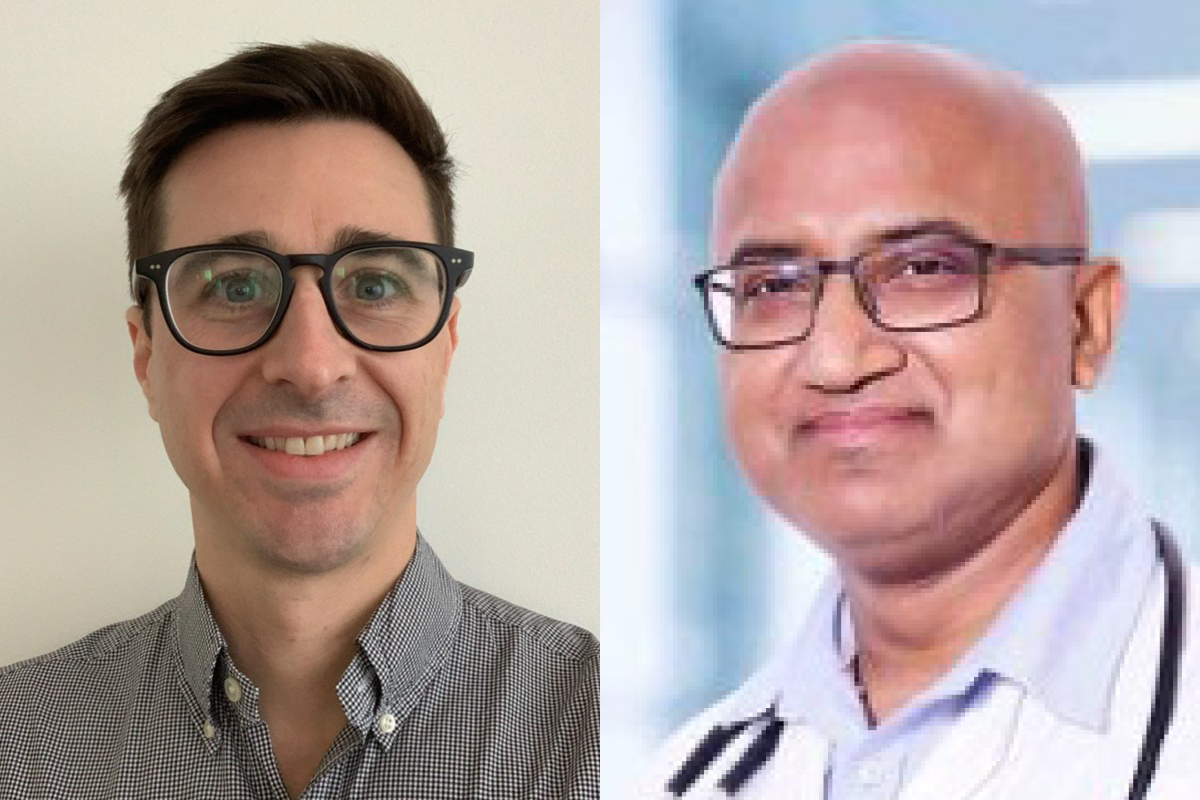 Dr. Dean Page, Fellow, MSK, NY (left) and Dr. Dipanjan Panda, Medical Oncologist, Apollo, Delhi (right)