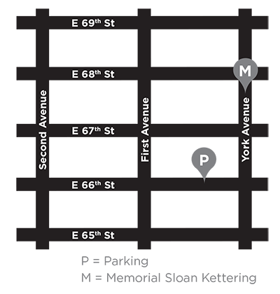 Mapa del estacionamiento de Memorial Hospital