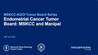 Presentation cover of endometrial cancer tumor board